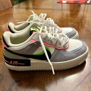Nike Air Force 1’s size 8 1/2. Selling for $85, still in perfect condition.